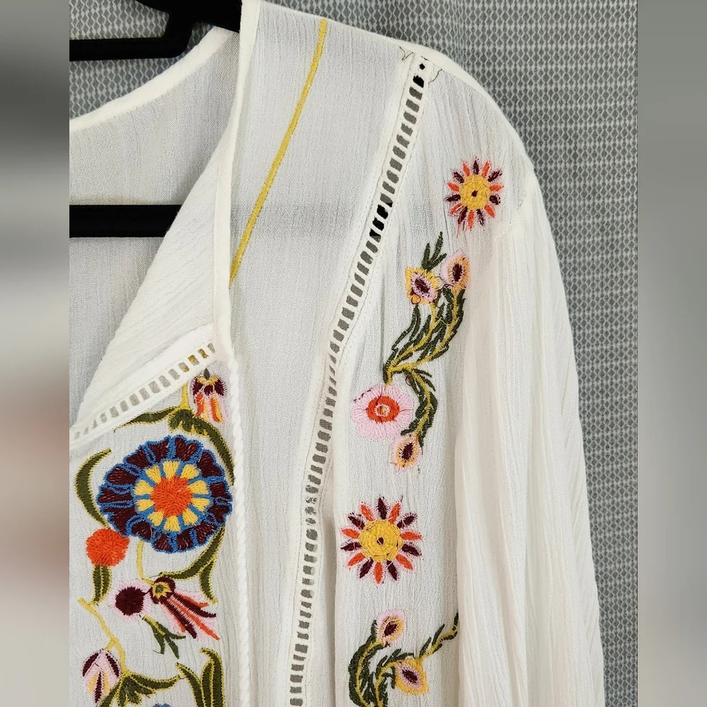 Plus Size 18/20 Cato Boho Embroidered Blouse NWT - Picture 3 of 9